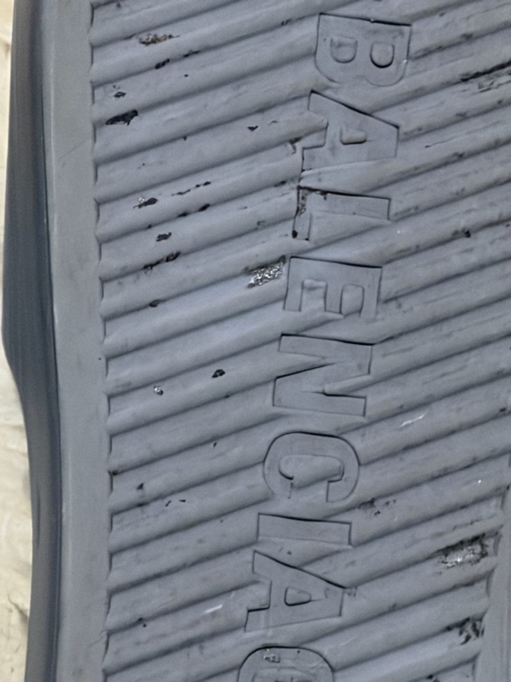 Balenciaga Logo Platform Slides Dark Gray Size 40/10 - Picture 12 of 16